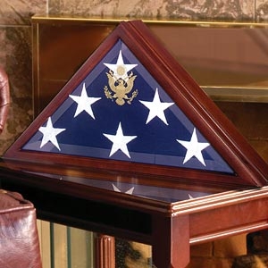 Military Deluxe Flag Case - Burial Flag Box 