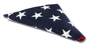 Flag Case Display Flag 5ft x 9 1/2 ft Cotton ( Memorial Flag )