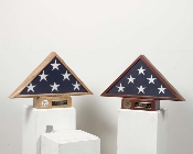 Pedestal and a flag case - Burial Flag